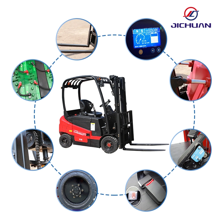 Color Customized Seat Operate Forklift Electric Forklift Stacker Battery Forklift Truck